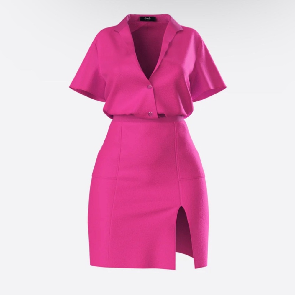 Hanifa Robyn Set - Pink Magenta - Large - NWT